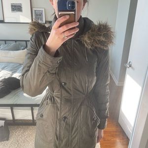 Banana Republic Olive Green Perfect Parka